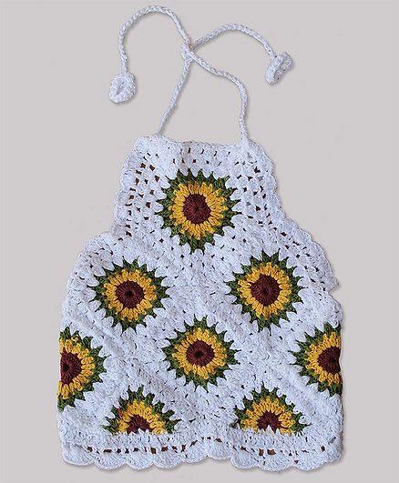 crochet sunflower top