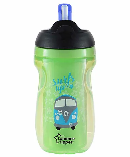 Tommee Tippee Insulated Straw Sipper Green - 260 ml