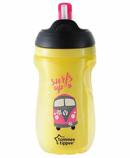 Tommee Tippee Insulated Straw Sipper Yellow - 260 ml