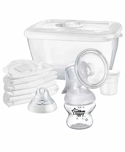 Tommee Closer to Nature Manual Breast Pump Kit - White Online in India, Buy at Price from FirstCry.com - 3645203