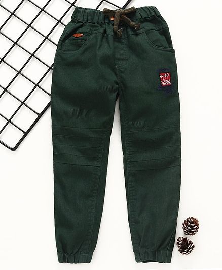 green jogger jeans