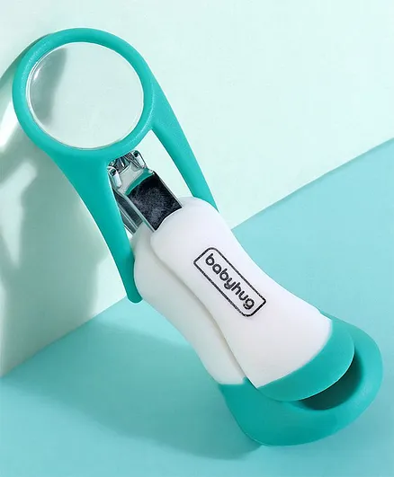 Babyhug Nail Clipper with Magnifier - Green