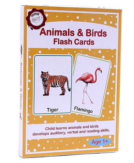 Meraki Babies Animals and Birds Flash Cards Multicolor - 30 cards