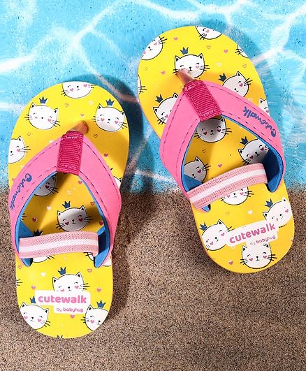 cute walk by babyhug flip flops