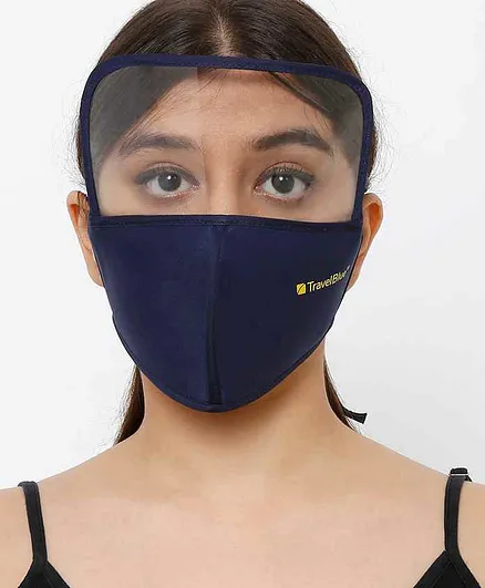 Travel Blue Comfort Fit Face Shield Mask - Navy