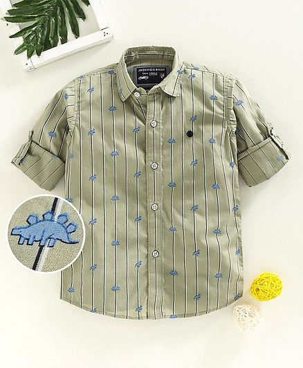 boys olive shirt