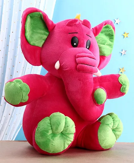 Edu Toys Kids Elephant Soft Toy Pink - Height 37 cm