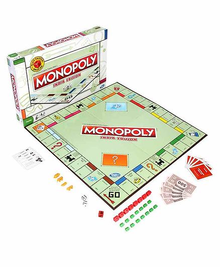 Monopoly India Edition Board Game - Multicolor Online India, Buy Board Games for (8-14 Years) at FirstCry.com - 373