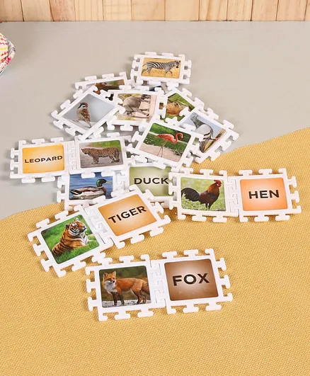 Ramson Learn n Fun 2 in1 Animals & Birds Jigsaw Puzzle - 18 Piece Set 
