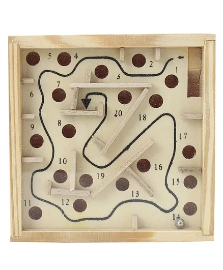 Tinykart Maze Board Puzzle - Cream