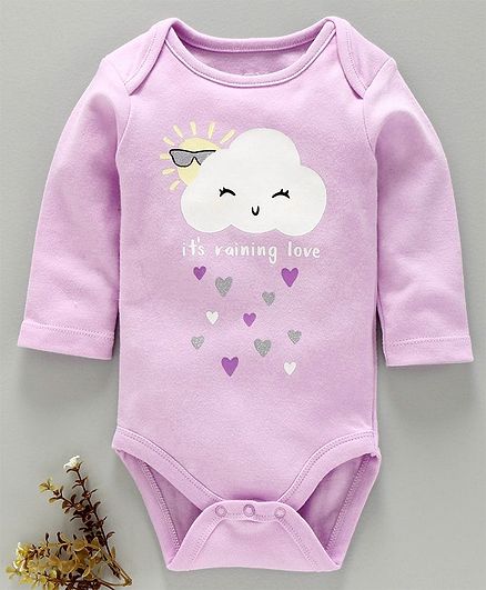 lavender baby onesie