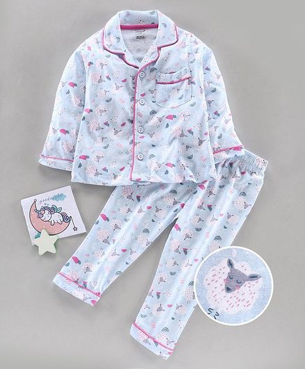 cucumber full sleeves night suit
