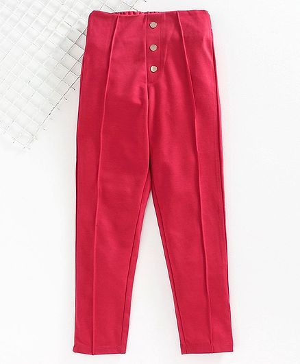 red jeggings for girls