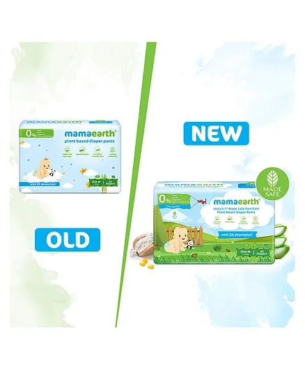 mamaearth Plant-Based Diaper Pants for Babies Size Medium - 30 Pieces