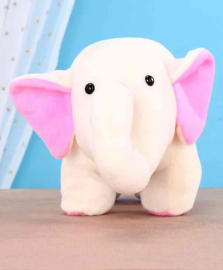 Play Toons Elephant Soft Toy Cream - Height 19 cm