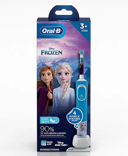 Oral-B Kids Electric Rechargeable Toothbrush Featuring Frozen Characters (Color and Print May Vary)