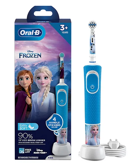 Oral-B Kids Electric Rechargeable Toothbrush Featuring Frozen Characters (Color and Print May Vary)