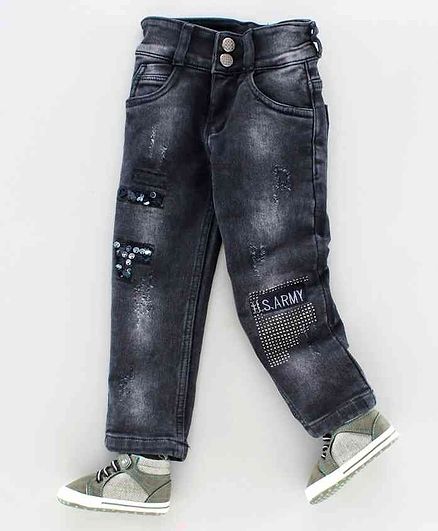 black shaded jeans