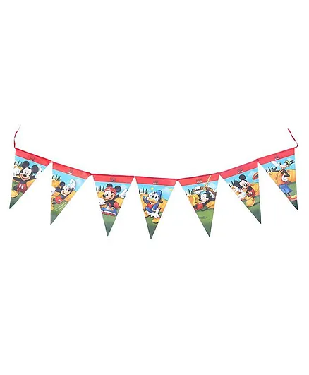 Disney Mickey Mouse Club House Flag Banner - Multicolor