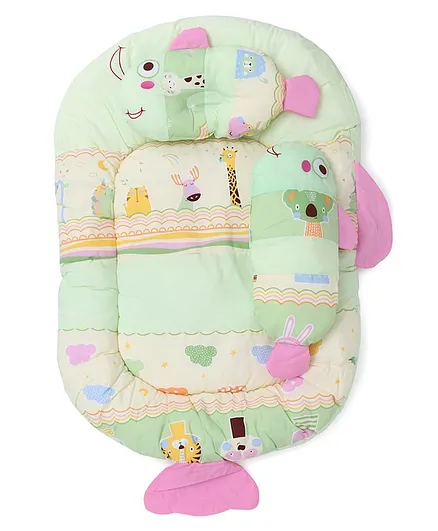 Montaly Fish Shaped Baby Bedding Set - Green