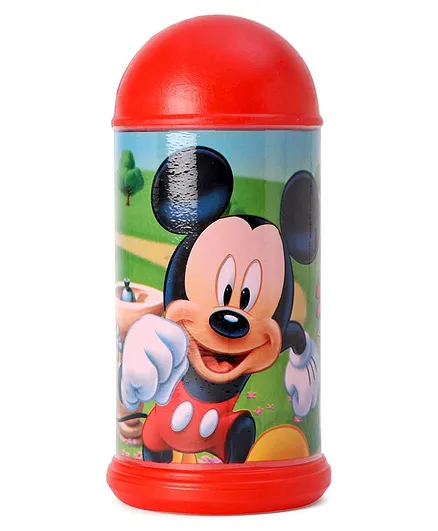 Disney Mickey Mouse Coin Bank - Red  (Print May Vary)
