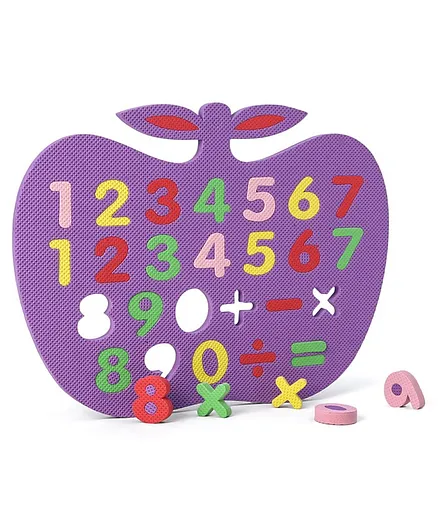 Aarohi Toys Eva Learning Board Purple - 26 Pieces