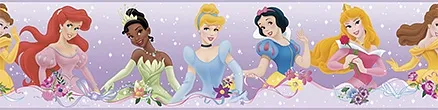 RoomMates Disney Princess Dream From The Heart Border - Purple