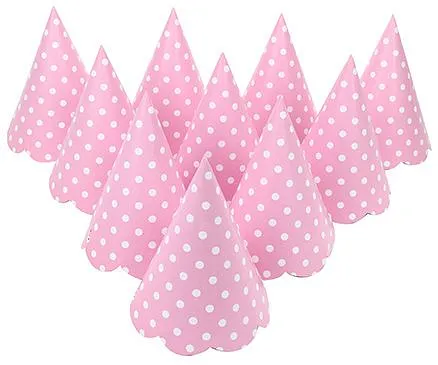 Karmallys Party Caps Polka Dots - Pack of 10