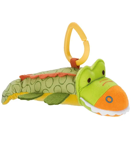 Skiphop GS Stroller Toy Crocodile Green - Height 21 cm