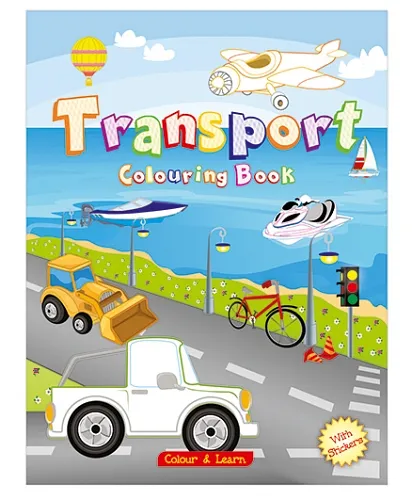 ART Factory Transport Coloring Book - English