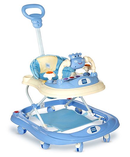 mee mee baby walker with adjustable height and push handle bar