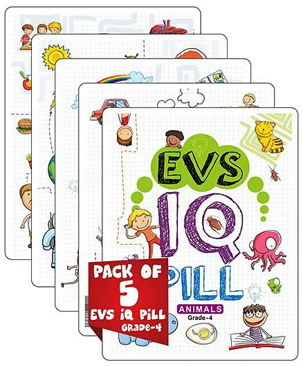 Young Angels EVS IQ Pill Grade 4 Pack Of 5 - English