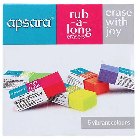 Apsara Rub A Long Erasers - Pack Of 20
