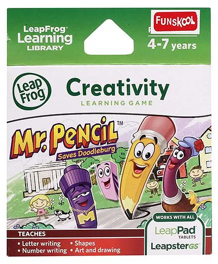 Leap Frog Creativity Learning Game Mr Pencil Saves Doodleburg
