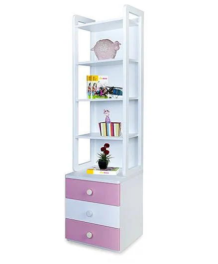 Alex Daisy Wooden Bookcase Zest - Pink