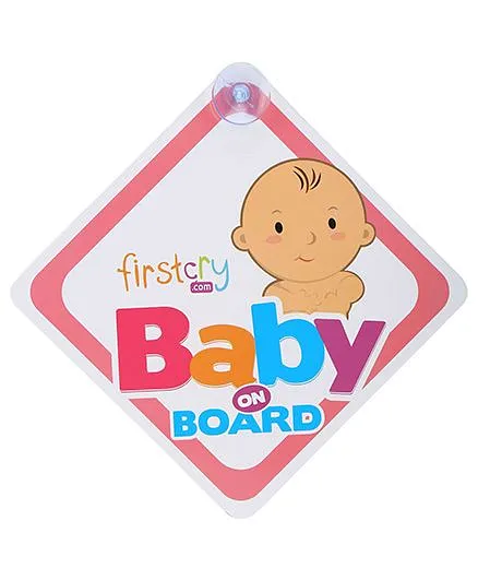 High Quality Plastic with Suction Cup Cute Baby on Board Sign Blue for Boy 