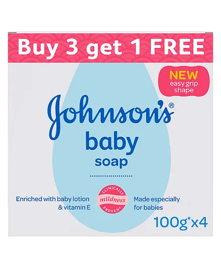 Johnson's baby Soap 100 gm Buy 3 Get 1 Free