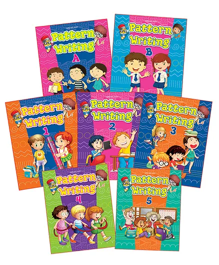 Dreamland Pattern Writing 7 Books Pack for Children ,Capital Letters, Small Letters, Words, Sentence Writing , Write and Practice