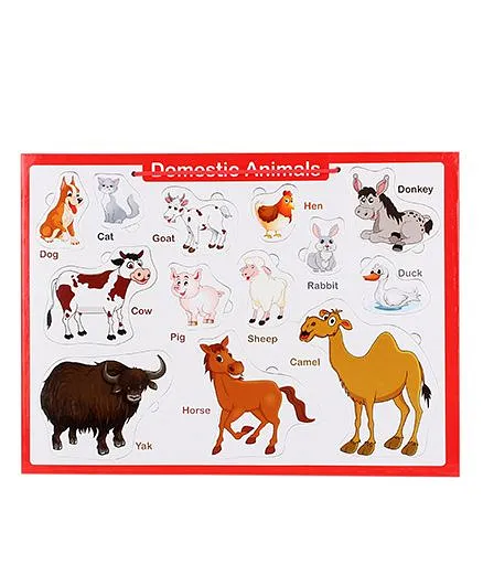 Anindita Tray Puzzle Domestic Animals - 13 Pieces Online India, Buy Puzzle Games & Toys for (3-10 Years) at - 755793 Anindita Tray Puzzle Domestic Animals - 13 Pieces Online India, Buy Puzzle Games & Toys for (3-10 Years) at - 755793