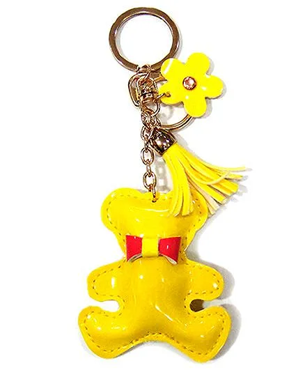 EZ Life Cute Teddy Shape Keychain - Yellow