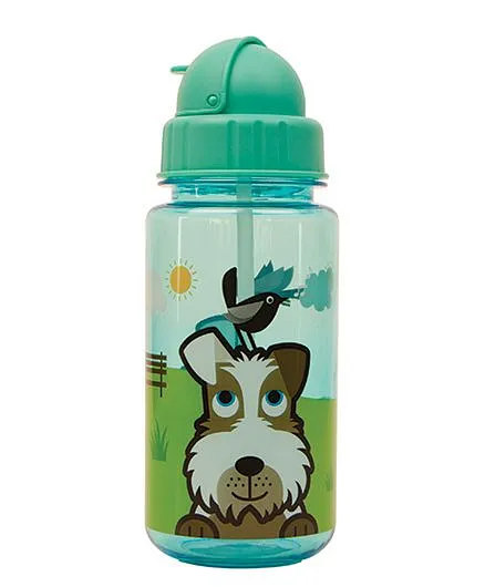Tum Tum Flip Top Water Bottle Scruff - Green