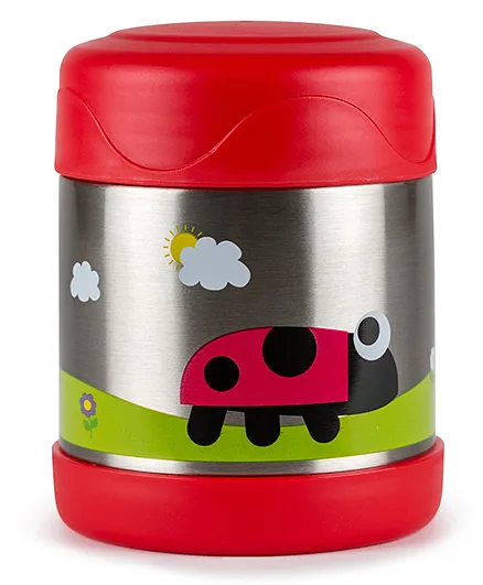 Tum Tum Thermal Food Flask Bugs - Red