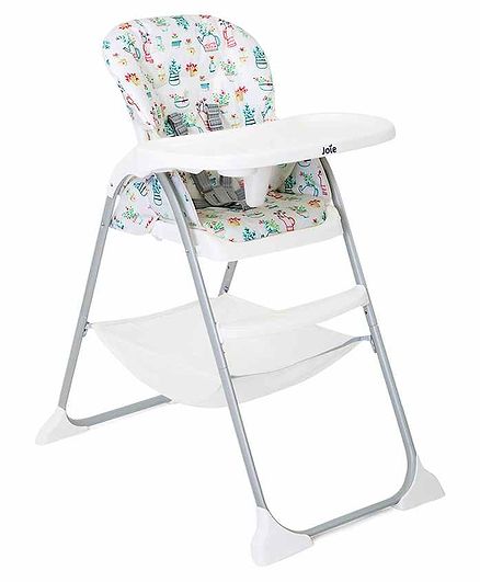 Joie Mimzy Snacker High Chair with a One-Hand fold, 3-Position seat Recline, adjusts to 3 Heights,5-Point Harness System (6 Months to 15kg)