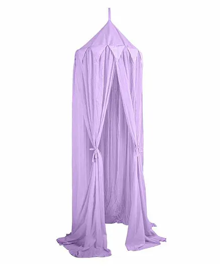 Theoni 100% Cotton Voile Play Canopy - Purple