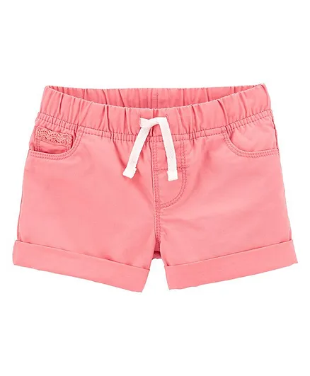 Carter's Pull-On Cotton Shorts - Pink