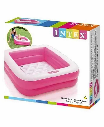 Intex Inflatable Square Shaped Swimming Pool - Pink