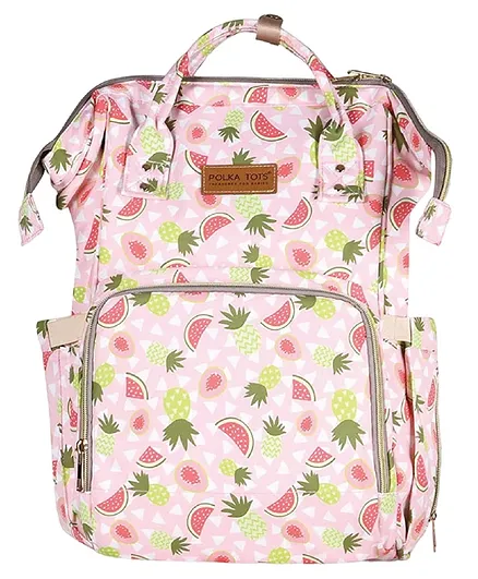 Premium Diaper Backpack Bag - 17 Pockets Premium Diaper Backpack Bag - Watermelon