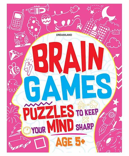 Dreamland Publications Brain Games Puzzle Book - English