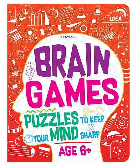 Dreamland Brain Games Book - Puzzles to Keep Your Mind Sharp, 88 Pages