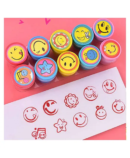 FunBlast Stamps for kids - Pack of 10 - Multicolor